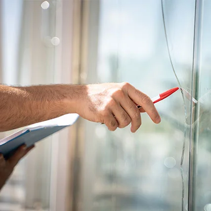 broken glass repair in Richmond West, FL